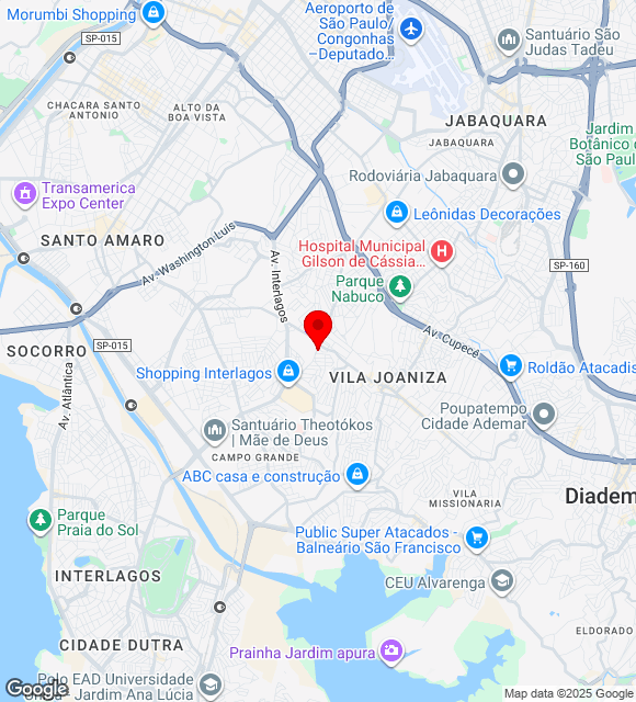 Mapa da localização