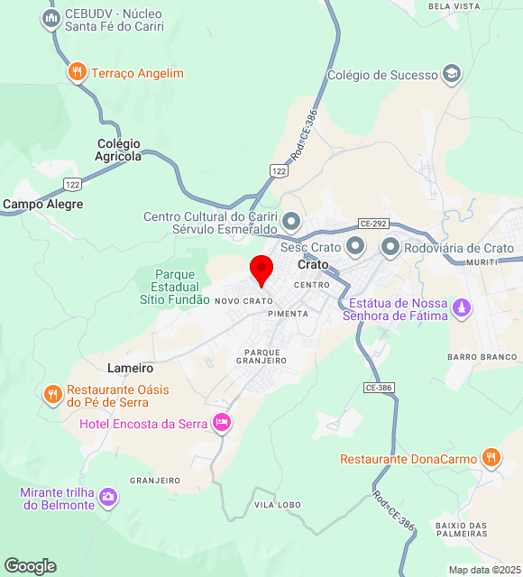 Mapa da localização