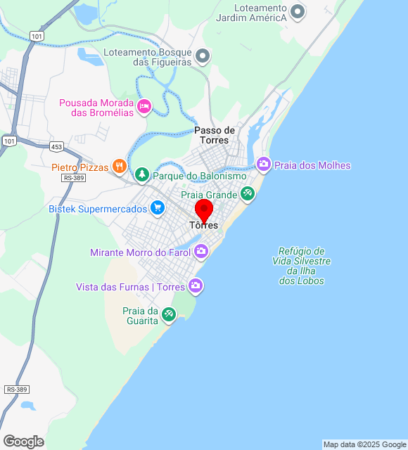 Mapa da localização