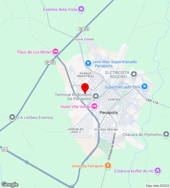 Mapa da localização