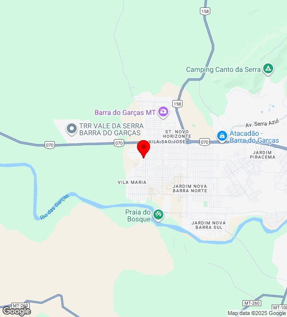 Mapa da localização