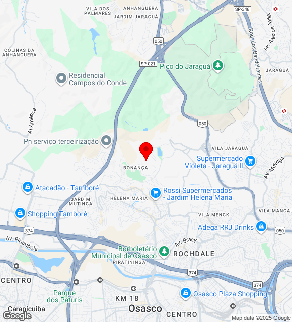 Mapa da localização
