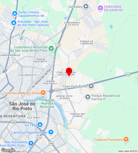 Mapa da localização
