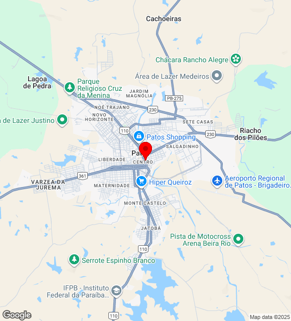 Mapa da localização