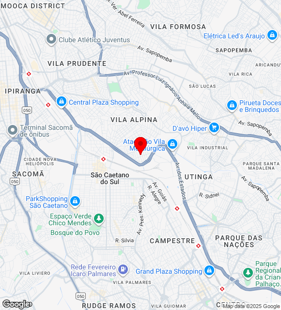 Mapa da localização
