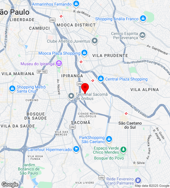 Mapa da localização
