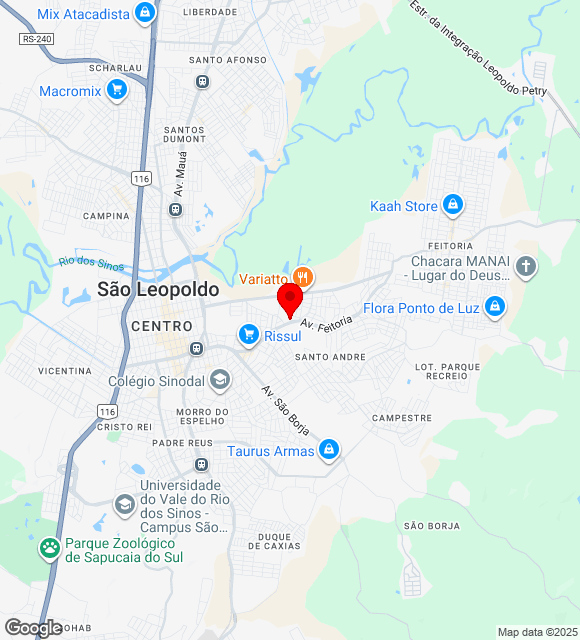 Mapa da localização