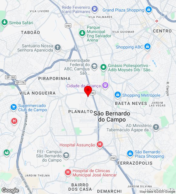 Mapa da localização