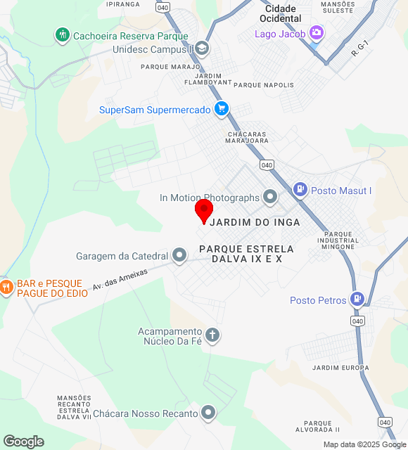 Mapa da localização
