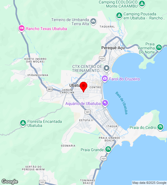 Mapa da localização