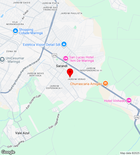 Mapa da localização