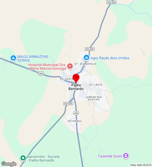 Mapa da localização