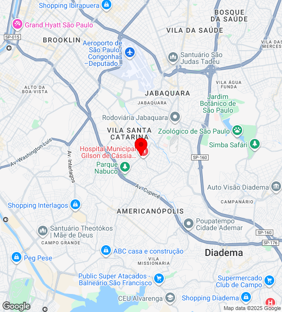 Mapa da localização