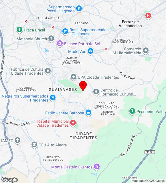 Mapa da localização