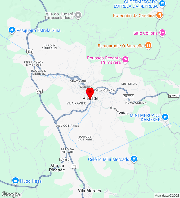 Mapa da localização