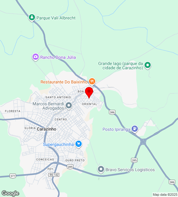Mapa da localização
