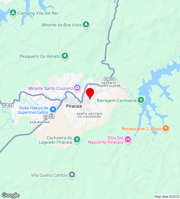 Mapa da localização