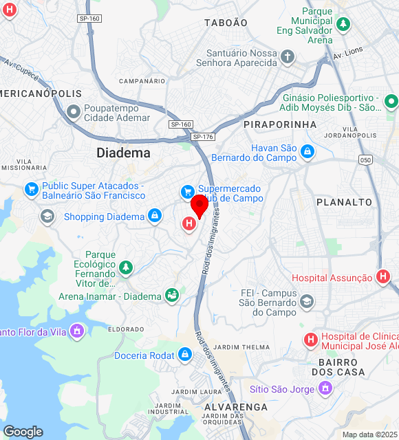 Mapa da localização