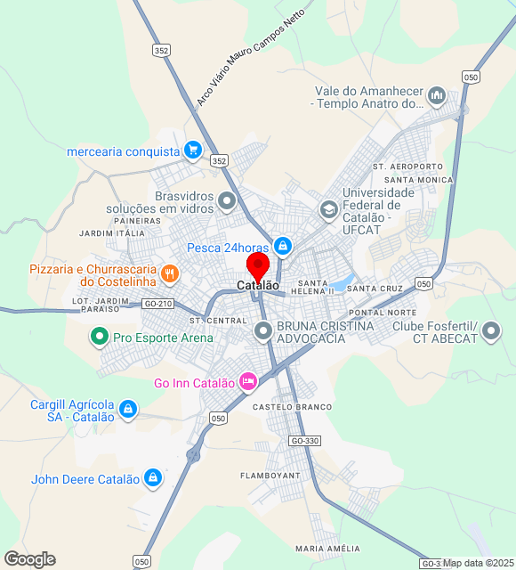 Mapa da localização