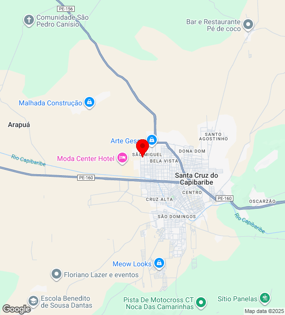 Mapa da localização