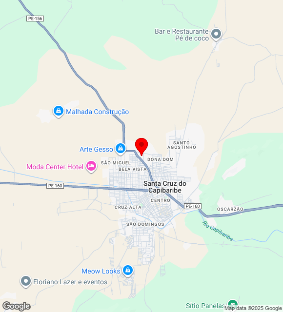 Mapa da localização