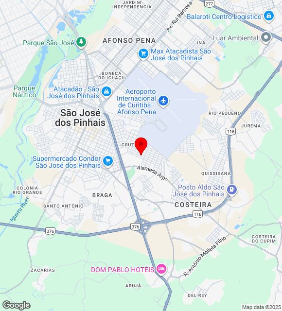 Mapa da localização