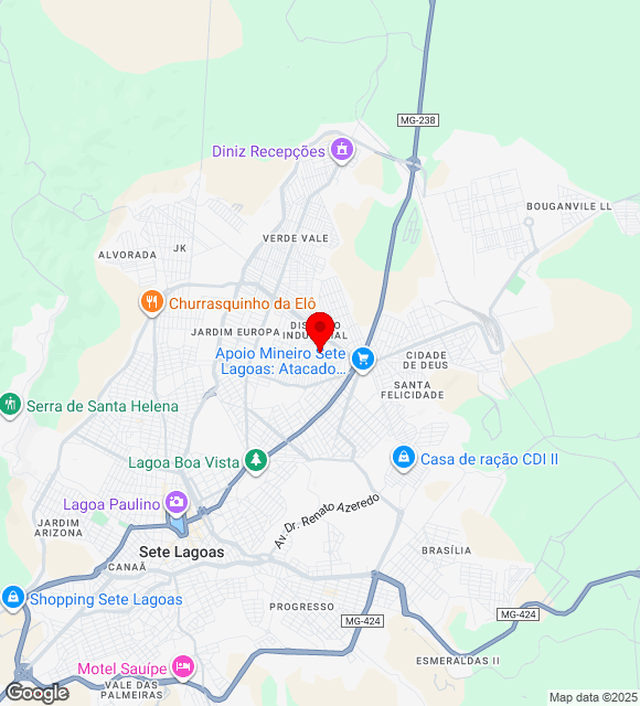 Mapa da localização