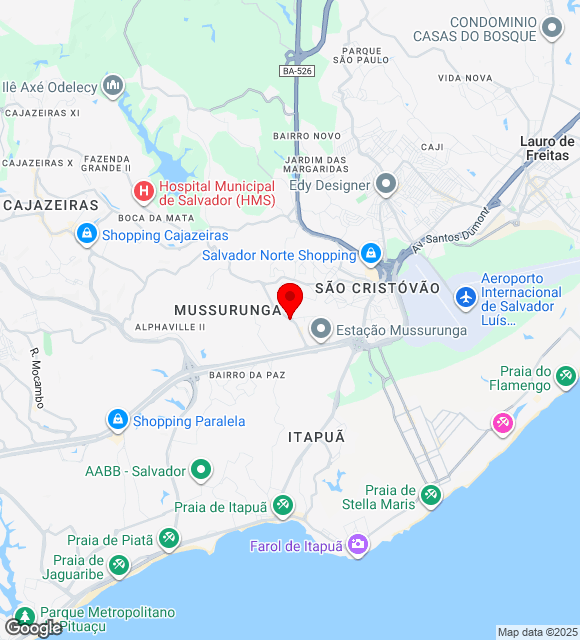 Mapa da localização