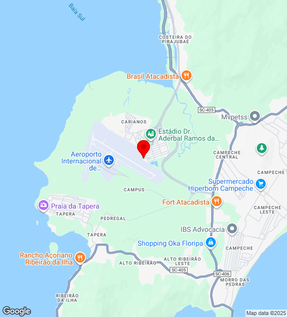 Mapa da localização