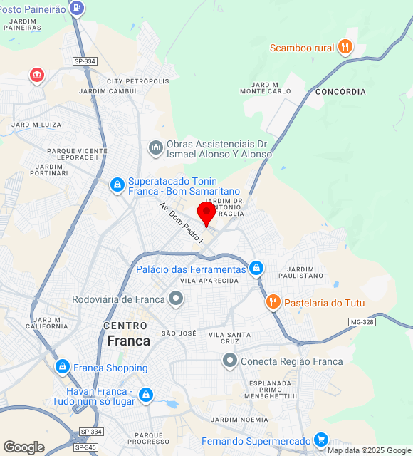 Mapa da localização