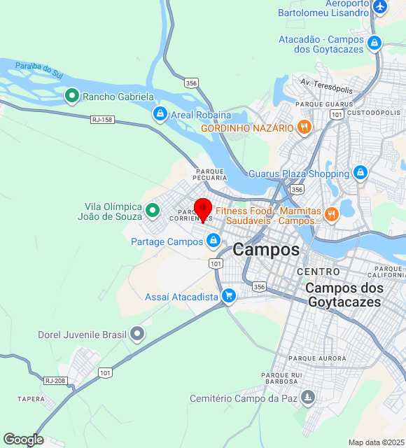 Mapa da localização