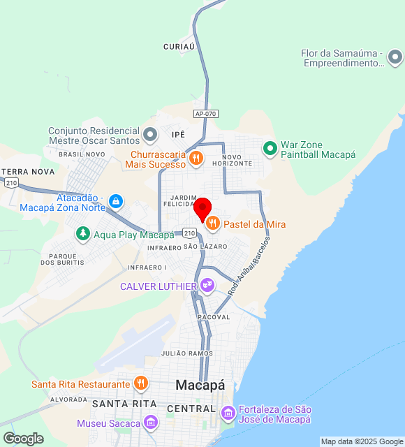 Mapa da localização