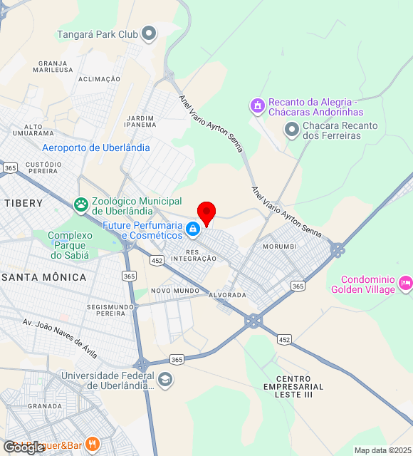 Mapa da localização
