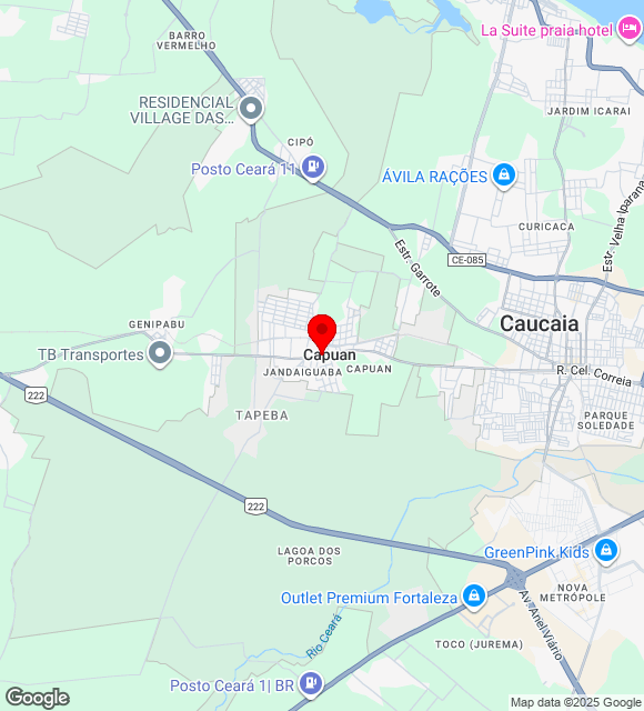 Mapa da localização