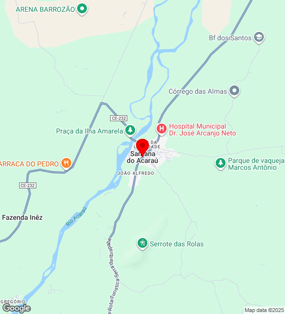 Mapa da localização