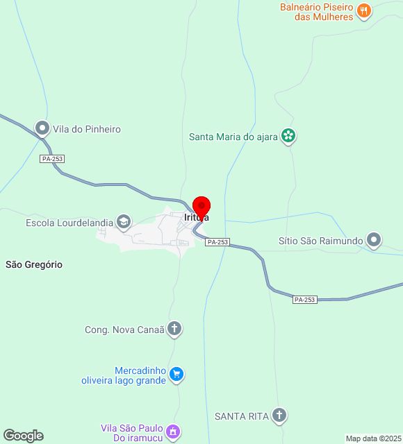 Mapa da localização