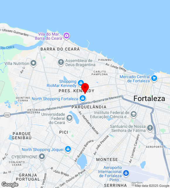 Mapa da localização