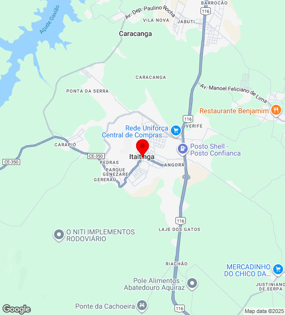 Mapa da localização
