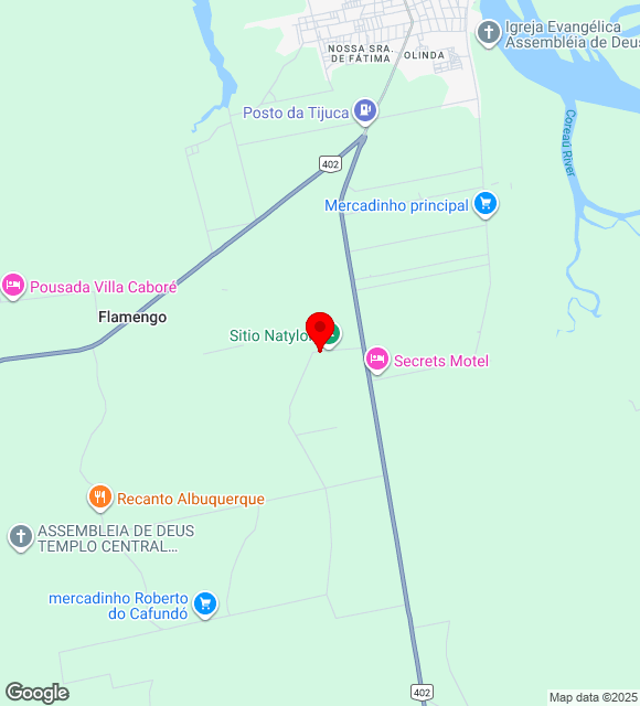 Mapa da localização