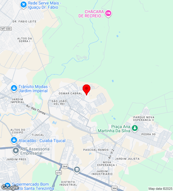 Mapa da localização