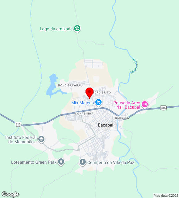 Mapa da localização