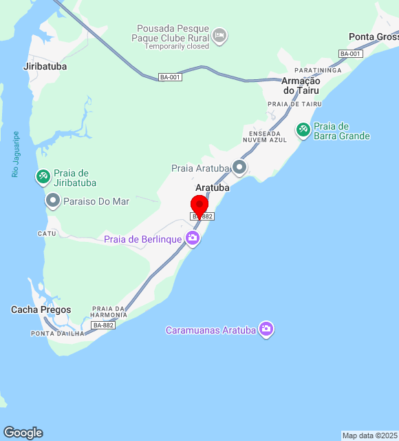 Mapa da localização
