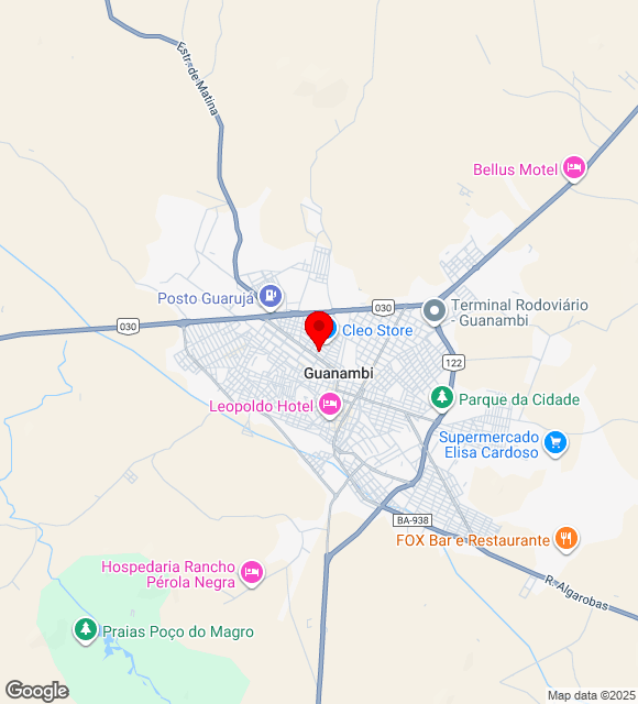 Mapa da localização