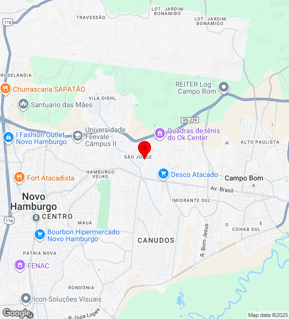 Mapa da localização