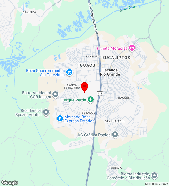 Mapa da localização