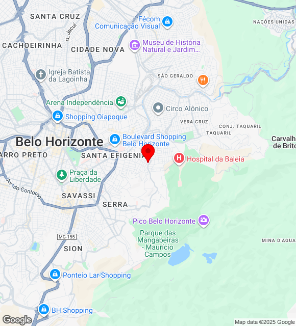 Mapa da localização