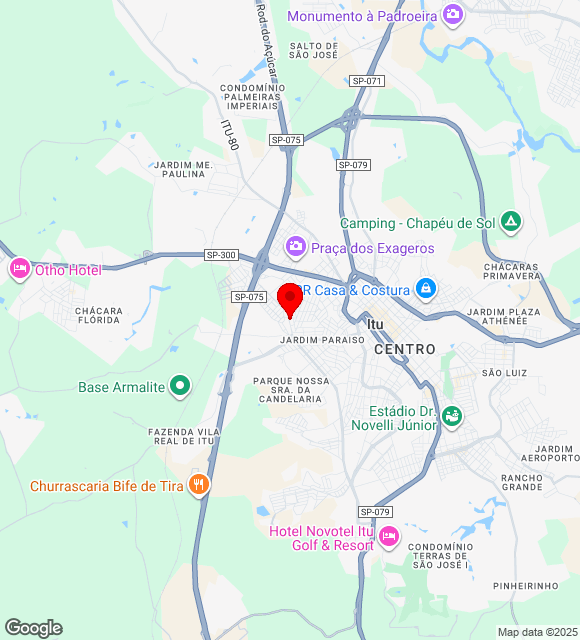 Mapa da localização