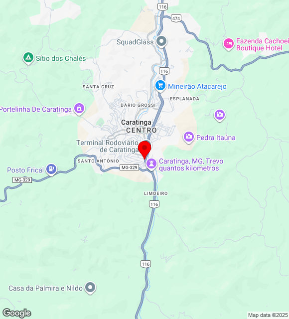 Mapa da localização
