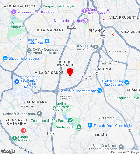 Mapa da localização