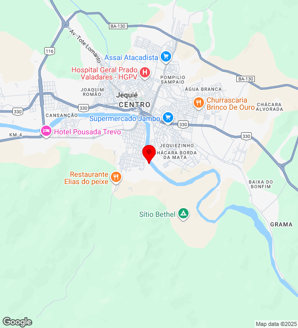Mapa da localização